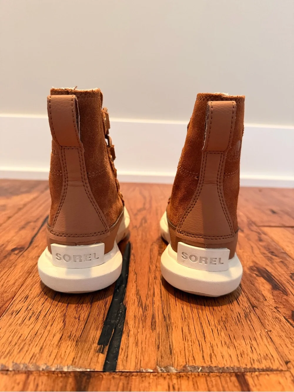 Kids Brown Suede Lace-Up Winter Boots
